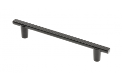 Ročaj za pohištvo GTV RAY, C=128 mm, L=168 mm, ZnAl, črna mat