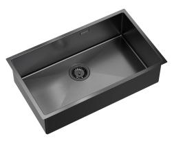Sure, here's the translation of the given text into Slovenian:

"Aquadesign Zara pomivalno korito Gun metal 74x44cm Podpultno, Ploskovno in Nadpultno z Gun metal čepom - 1208969508"