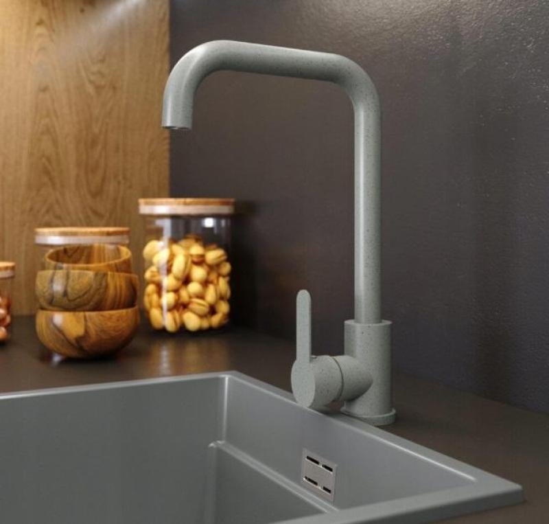 Graniteland Stellar Kuhinjska armatura Siva z vrtljivim izlivom 1208969530