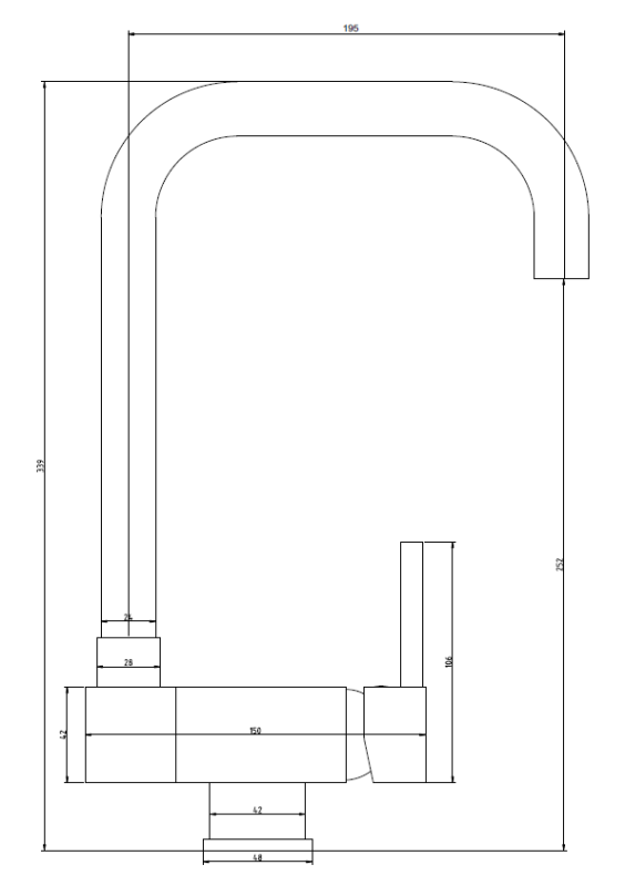 Graniteland Serenity Kuhinjska Mešalna Pipa Črna z Zložljivim Izlivom 1208969533