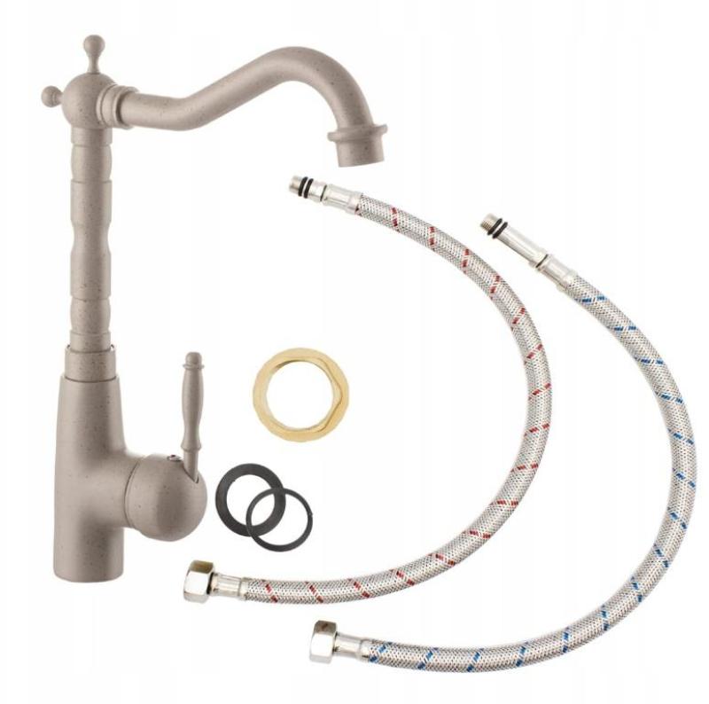 Graniteland Verve Kuhinjska armatura Pesek bež z vrtljivim izlivom 1208969534