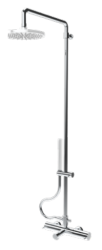 Waterevolution Flow drieweg-douchemengkraan met hoofddouche diameter 250 mm en ronde handdouche Wit T131NR25BR