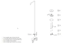 Waterevolution Flow bazensko prhožni steber za tuširanje samo hladna voda brušen baker T145CPE
