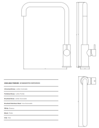 Waterevolution Flow kuhinjska armatura met kotnim vrtljivim izlivom gun metal T158HGME.