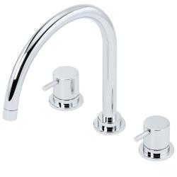 Waterevolution Flow 3-luknjasta kuhinjska armatura z vrtljivim izlivom in priključkom za filtrirano vodo krom T152U01