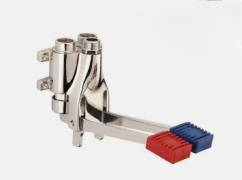 PB Pedal Line Dvojna Nožna Pedalna Mešalna Pipa kromirana za Stensko Montažo 1208969759