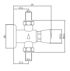 PB Samozapiralna Zunanja Tijdsgebonden Prha 1/2" 1208969806