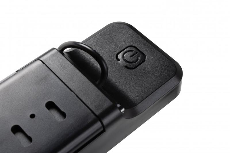 Sončna svetilka z gibalnim in senzorjem za somrak DAVOS, LED, 1000lm, 4000K, 2000mAh, IP54, črna