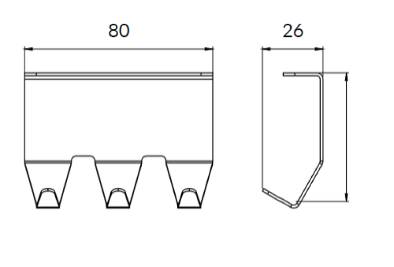Epka Luxion Trojna Kljuka za Kuhinjske Ograje Kovinska Črna 1208969963