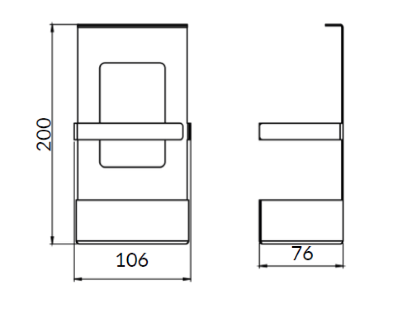 Epka Luxion Košara za Kuhinjska Vodila Kovinska Črna 1208969965
