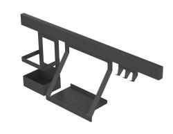 Epka Luxion Set Kuhinjske Tirnice 60 cm z Dodatki Kovinska z Skrito Pritrdilno Črno 1208969993