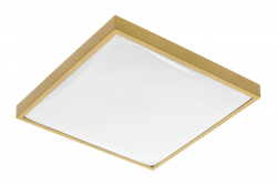 ALTAR LED stropna svetilka, 295x295mm, 4000K, 24W, 1680lm, AC180-250V, 50/60 Hz, PF>0.5, IP44, zlata barva, 3 leta garancije.