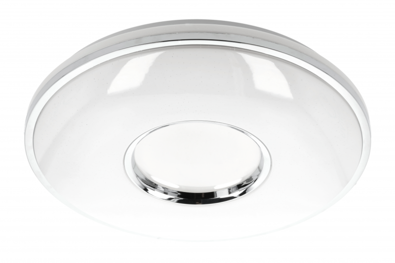 SORI LED stropna svetilka, Ø490mm, CCT, 48W, 3840lm, AC180-250V, 50/60 Hz, PF>0,9, IP54, daljinski upravljalnik, bela, 3 leta garancije.