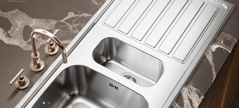 Banka Centurio 20 nerjaveče jeklo dvojno pomivalno korito nadpultno 80x50cm 1208970026