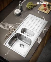 Banka Centurio 100-15 RVS 1,5 Pomivalno korito z odcejalnikom 100 x 50cm 1208970035