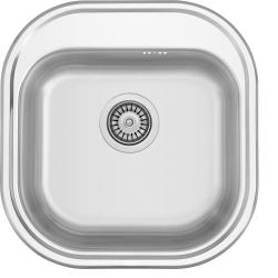 Banka Orlando RVS Pomivalno Korito 465 x 485 mm Nadgradna z luknjo za pipo 1208970058