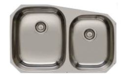 Banka Princess RVS dvojno pomivalno korito podgradnja 750x475 mm 1208970067