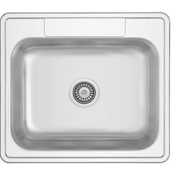 Banka Detroit RVS Pomivalno korito 635 x 559 mm Nadgradnja z odprtino za pipo 1208970077