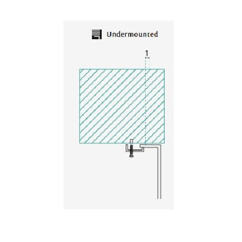 Banka Detroit nerjaveče jeklo pomivalno korito 543 x 408 mm podgradnja 1208970078