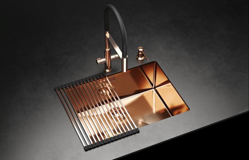 Ausmann Claridge 3-smerna kuhinjska armatura s fleksibilnim izlivom in filtrirano vodo – Krom - 1208970091