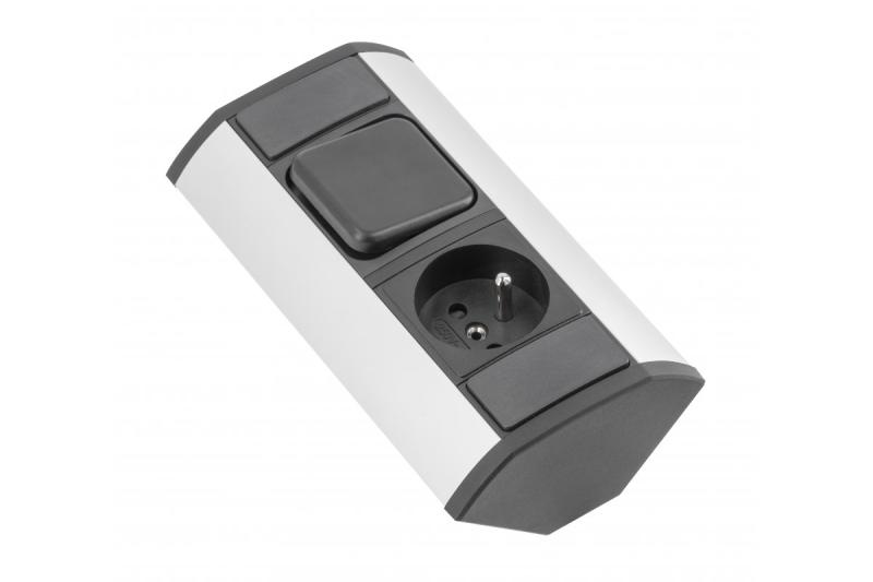 MINI kotni podaljšek s stikalom in ozemljenim vtičnico 230V 16A