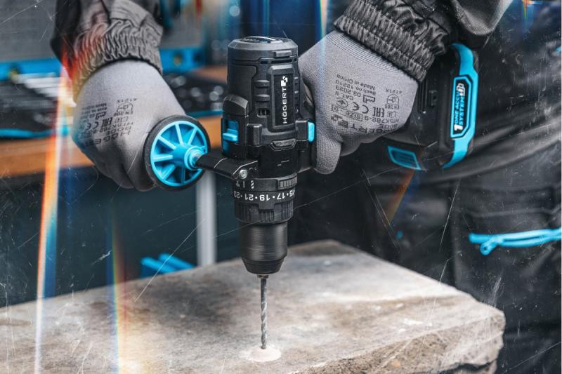 Högert zmogljiv akumulatorski udarni vrtalnik, brezkrtačni, 18V