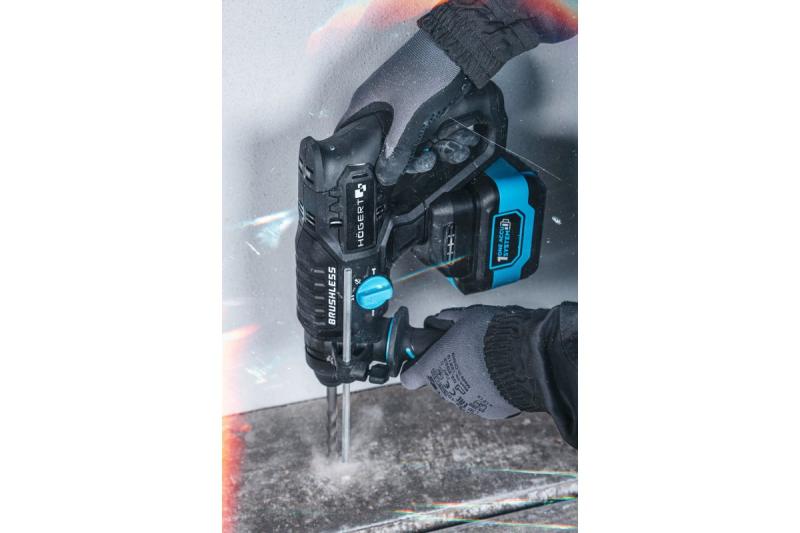 HÖGERT akumulatorski udarni vrtalnik, brezkrtačni, 18V, z dletno funkcijo