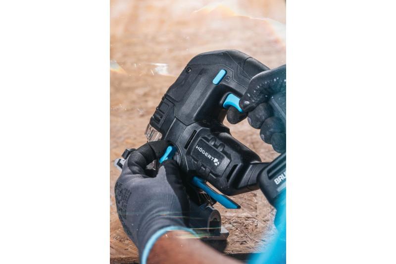 HÖGERT akumulatorska vbodna žaga, 18V, antivibracijski ročaj - brez akumulatorja