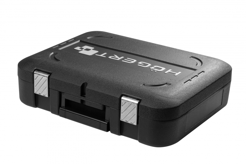 HÖGERT Brushless akumulatorski vijačnik set, 18V, z držalom za bite, magazinom za bite, polnilcem in baterijo.