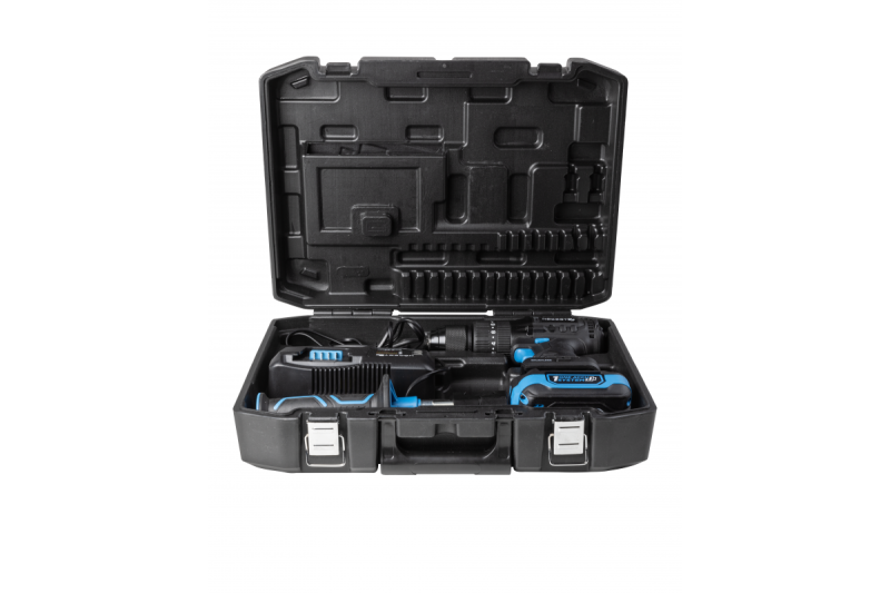 HÖGERT akumulatorski udarni vrtalni set, 18V za opeko, kamen, les, kovino in plastiko.