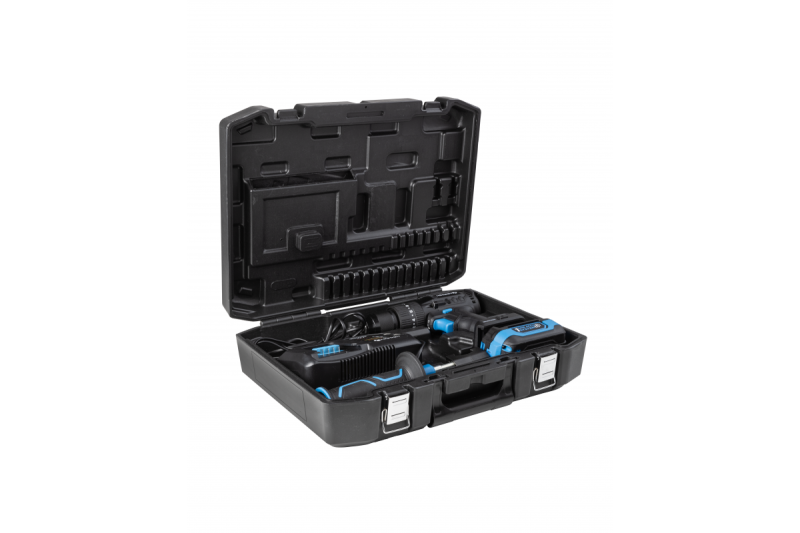 HÖGERT akumulatorski udarni vrtalni set, 18V za opeko, kamen, les, kovino in plastiko.