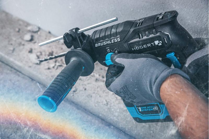HÖGERT akuvrtalni strojni set, 18V, OneAccuSystem, z baterijo, polnilcem v kovčku