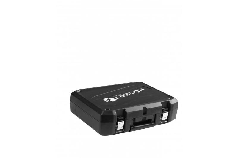 HÖGERT Akumulatorski kotni brusilnik s stikalo na ročici, 125MM, 18V - Set (baterija, polnilec, dodatki)