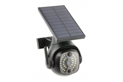 Sončna poplava z detektorjem gibanja in senzorjem somraka GUARDOS, LED, 300lm, 6400K, 1200mAh, IP65, lažna kamera