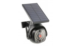 Sončna poplava z detektorjem gibanja in senzorjem somraka GUARDOS, LED, 300lm, 6400K, 1200mAh, IP65, lažna kamera