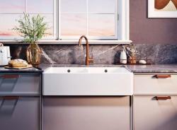 Ausmann Ceramic Mira Keramično Belo Dvojno Pomivalno Korito - Podgradnja in Medgradnja 890 x 456 mm 1208970549