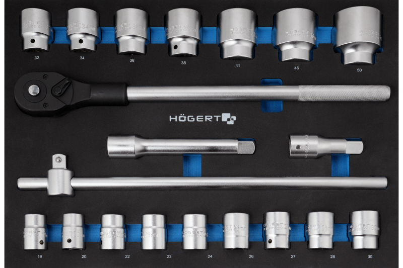 3/4" set orodja za ragljo, 20 kosov, EVA-vložek