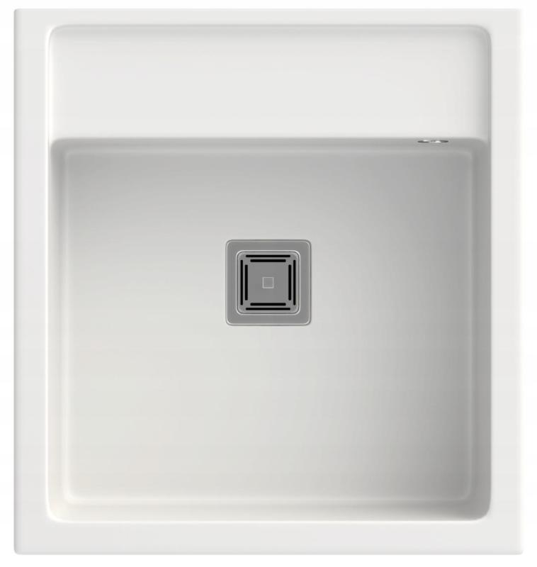 Graniteland Arno Granit Beli Pomivalnik medgradnja 582x620mm z inox kvadratnim Čepom 1208970604