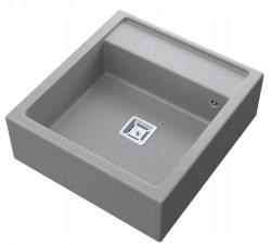 Graniteland Arno Granitni Sivi Pomivalnik za Vgradnjo 582x620mm z Inox Kvadratnim Čepom 1208970605
