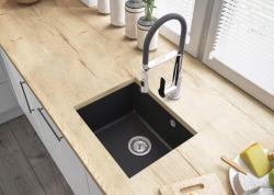 Graniteland Solo Granitno Črno Pomivalno Korito za Vgradnjo 42x34 cm z Inox Čepom 1208970611