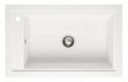 Graniteland Magra Granitni Beli Nadgradni Umerjalnik 686 x 427 mm z luknjo za pipo in RVS Zamašek 1208970614