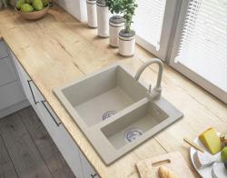 Graniteland Adda Granit Beige pesek 1.5 Ugradnja pomivalnega korita 600x495mm z RVS čepom 1208970621