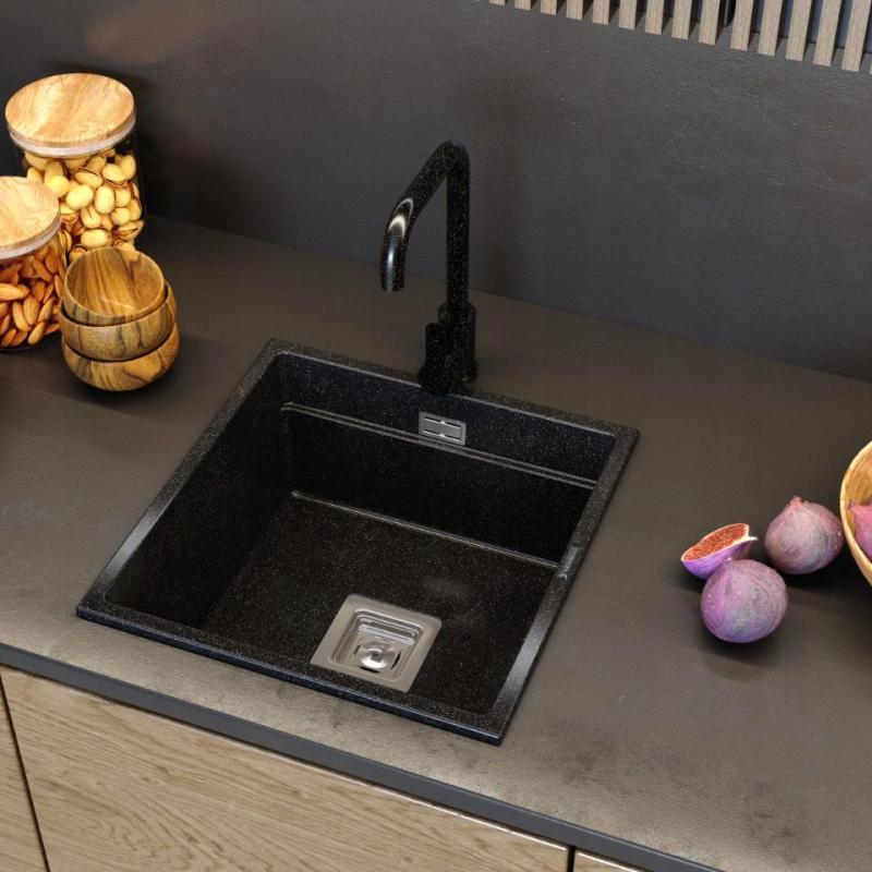 Graniteland Stellar Kuhinjska Armatura Videz trdega kamna z vrtljivim izlivom 12089706734