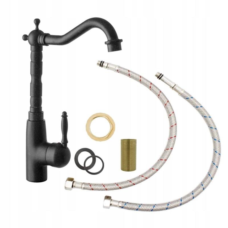 Graniteland Verve Kuhinjska armatura videz granita z vrtljivim izlivom 1208970701