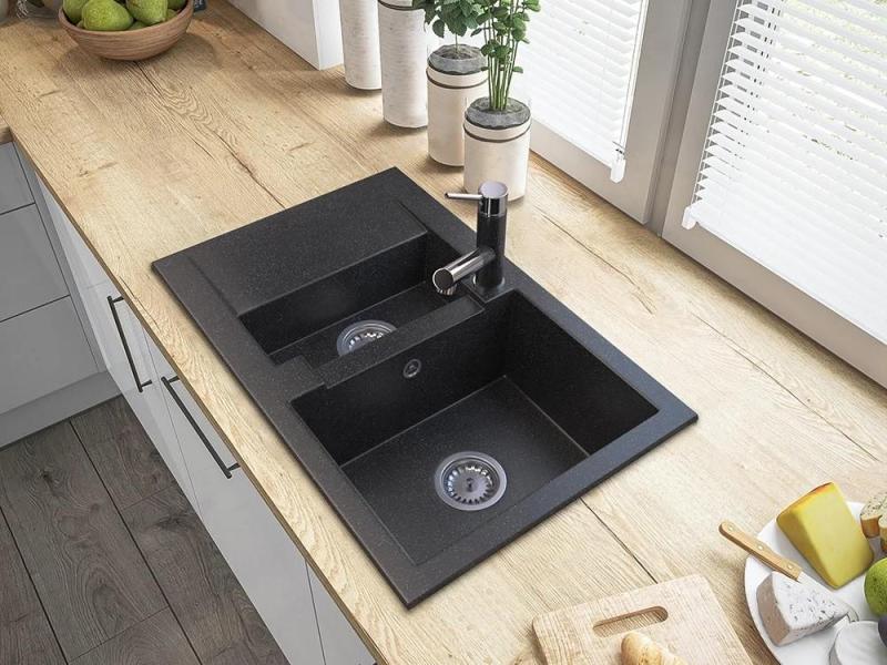 Graniteland Ceres Kuhinjska pipa Videz arduin trdega kamna z Izvlečno Izliv in Dvojno-Funkcijsko Ročno Prho 1208970706