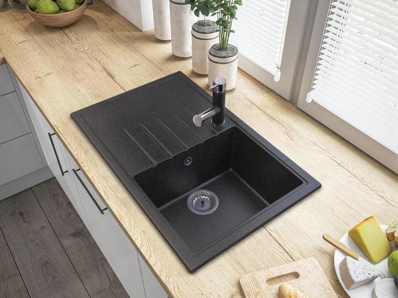 Graniteland Ceres Kuhinjska pipa Videz arduin trdega kamna z Izvlečno Izliv in Dvojno-Funkcijsko Ročno Prho 1208970706