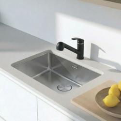 Graniteland Rhea Kuhinjska pipa Črna z Izvlečno Izlivno Cevjo in Dvojno-Funkcijsko Ročno Prho 1208970711