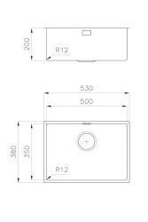 Foster L35 Speciale 35 cm dolga inox pomivalno korito 50 x 35 cm vgradno 1208970723
