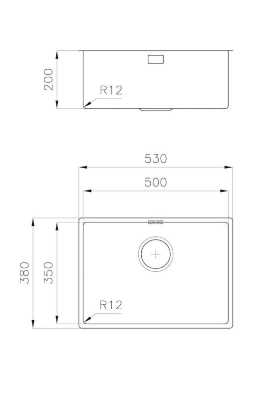 Foster L35 Speciale 35 cm dolga inox pomivalno korito 50 x 35 cm vgradno 1208970723