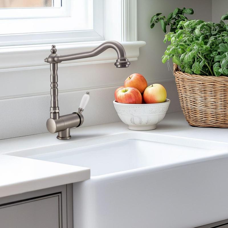 Ausmann Ceramic Mira Keramično Belo Pomivalno Korito - Podpultno in Polpultno 590 x 458 mm z Inox Čepom 1208970733